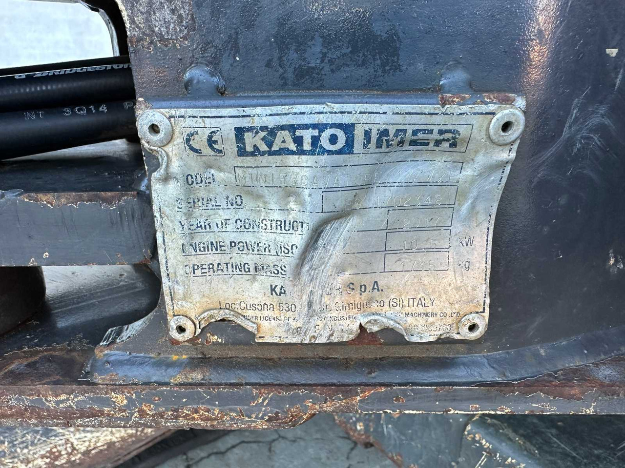 Mini excavator Kato 17VXE: picture 37 Mini excavator Kato 17VXE: picture 37