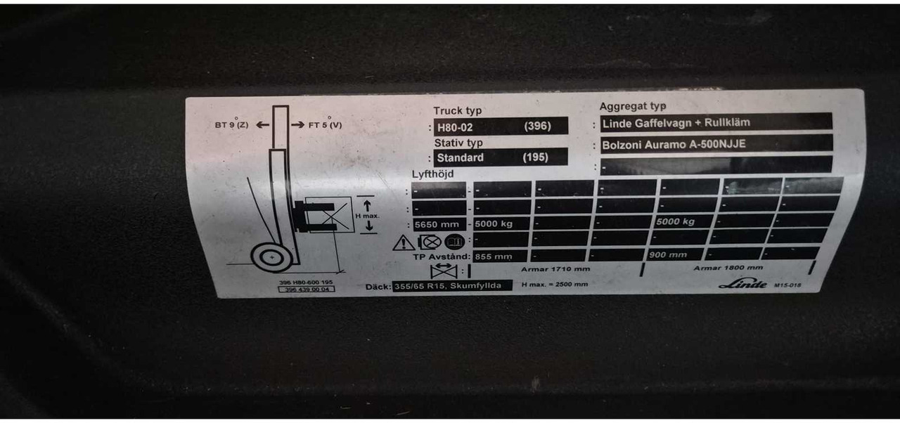Forklift LINDE - H80D-02 - FORKLIFT TRUCKS - 2012: picture 8 Forklift LINDE - H80D-02 - FORKLIFT TRUCKS - 2012: picture 8