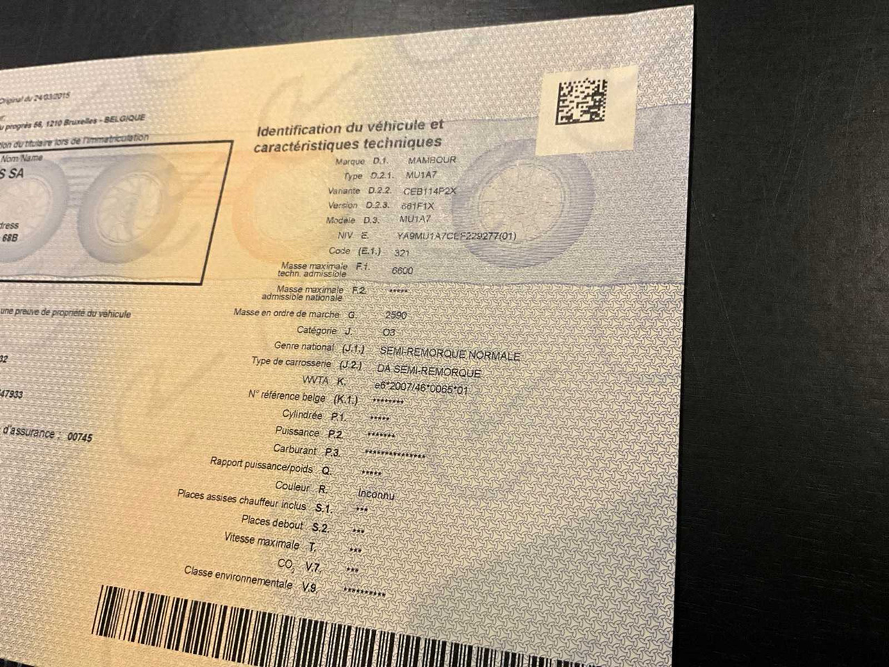 Semi-trailer 2015 MAMBOUR BE SEMI-TRAILER: picture 10