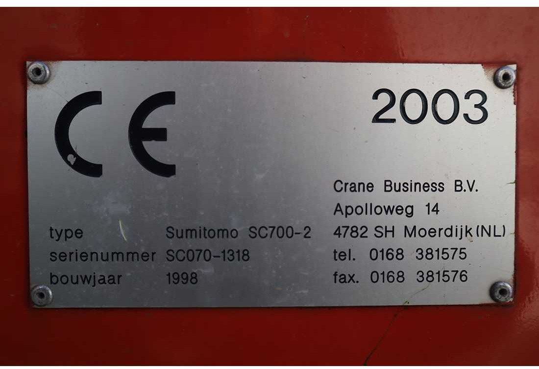 Mobile crane Sumitomo SC700-2: picture 41