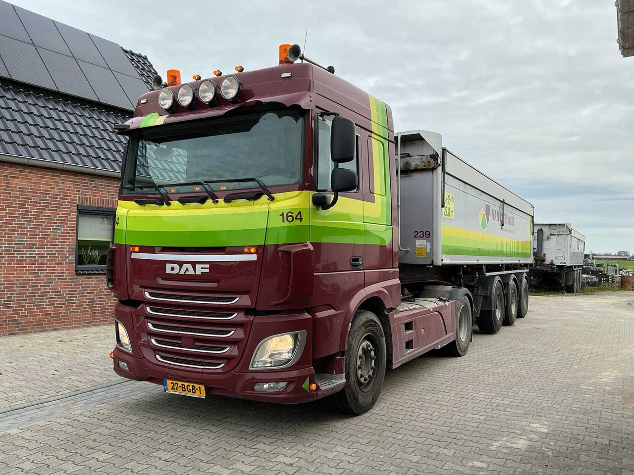 DAF XF 460 FT SEMI-TRAILER TRACTOR + BULTHUIS TATA12 ALUMINIUM TIPPER TRAILER - Truck: picture 1 DAF XF 460 FT SEMI-TRAILER TRACTOR + BULTHUIS TATA12 ALUMINIUM TIPPER TRAILER - Truck: picture 1