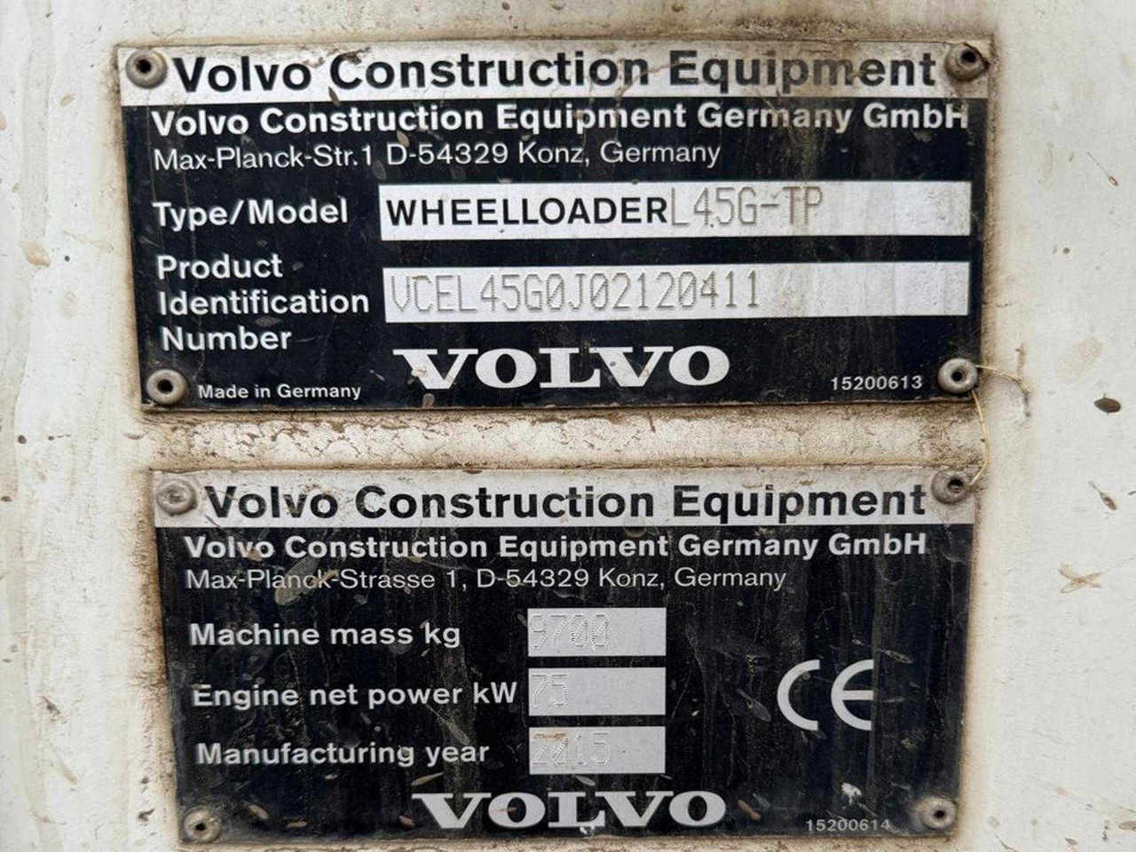 VOLVO L45G-TP - Wheel loader: picture 2 VOLVO L45G-TP - Wheel loader: picture 2