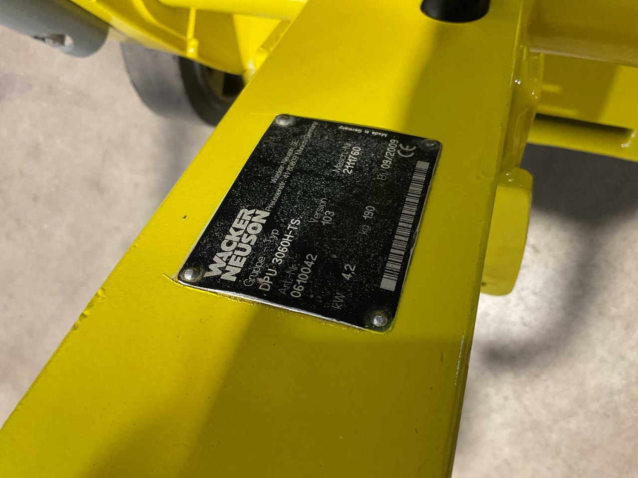 Wacker Neuson DPU3060 - Vibratory plate: picture 4 Wacker Neuson DPU3060 - Vibratory plate: picture 4