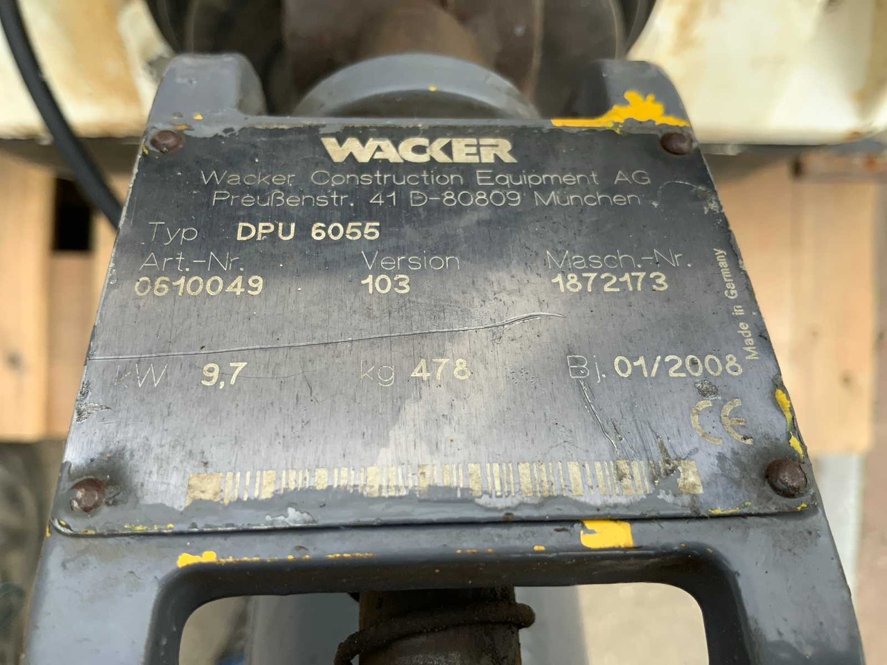 Wacker Neuson DPU6055 - Vibratory plate: picture 5 Wacker Neuson DPU6055 - Vibratory plate: picture 5