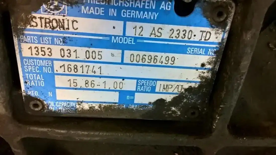 DAF Versnellingsbak 12AS2330TD - Gearbox and parts for Truck: picture 3 DAF Versnellingsbak 12AS2330TD - Gearbox and parts for Truck: picture 3