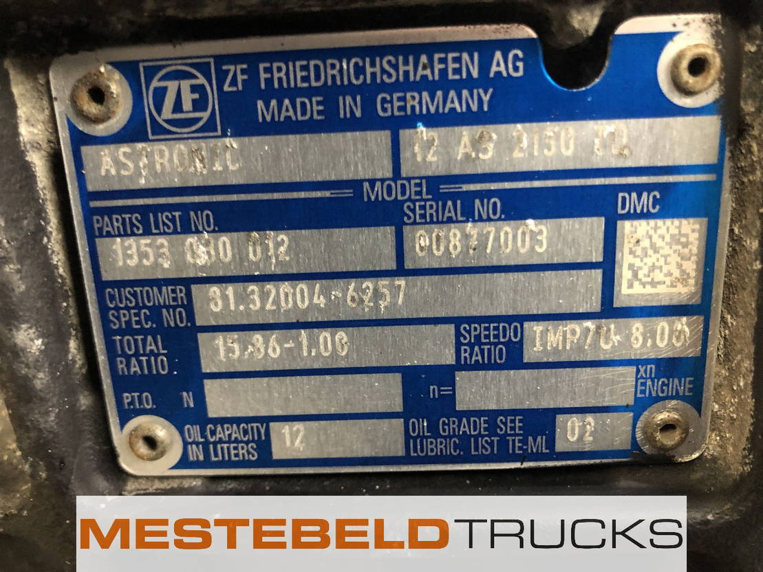 MAN Versnellingsbak 12 AS 2130 TD - Gearbox and parts for Truck: picture 5 MAN Versnellingsbak 12 AS 2130 TD - Gearbox and parts for Truck: picture 5