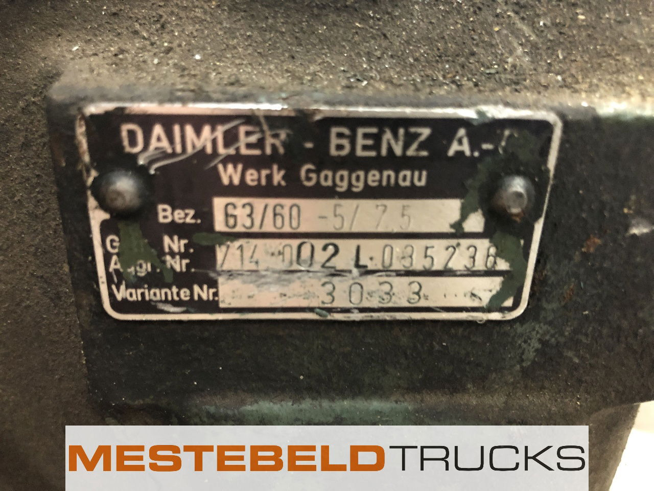 Mercedes-Benz Versnellingsbak G3-60.5/7.5 - Gearbox and parts for Truck: picture 5 Mercedes-Benz Versnellingsbak G3-60.5/7.5 - Gearbox and parts for Truck: picture 5