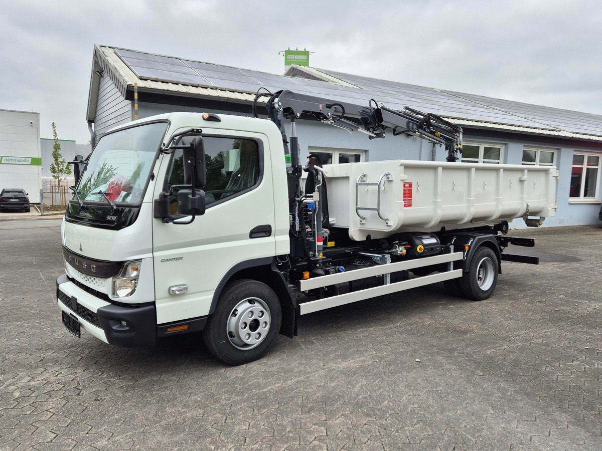 FUSO FUSO 9C18 City Abrollkipper + Ladekran m.Greifer - Hook lift truck, Crane truck: picture 2 FUSO FUSO 9C18 City Abrollkipper + Ladekran m.Greifer - Hook lift truck, Crane truck: picture 2