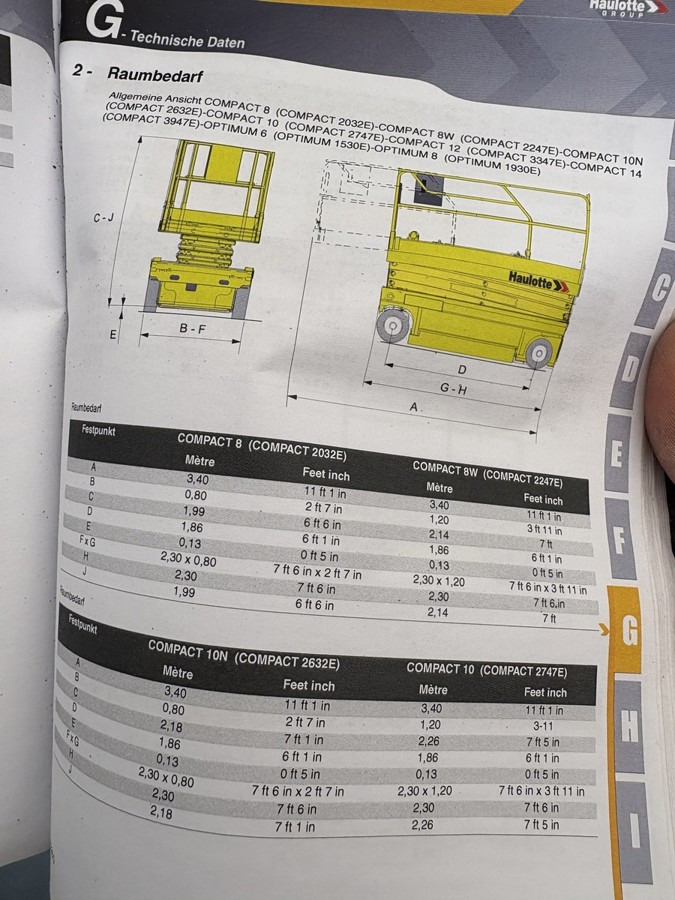 Scissor lift GENIE Haulotte Compact 8 baugleich GS 2032 sofort verf: picture 13