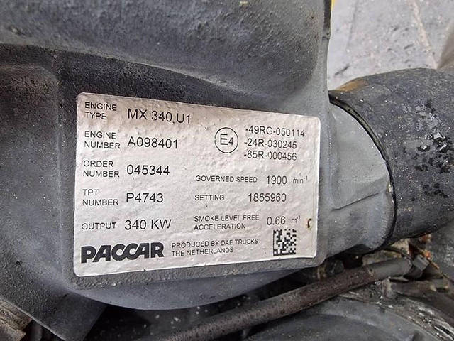 Spare parts PACCAR MX340.U1: picture 8