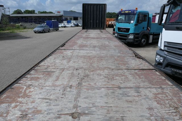 Dropside/ Flatbed semi-trailer Krone SDP 27/gelenkt/SAF/Mitnahmstapler: picture 8