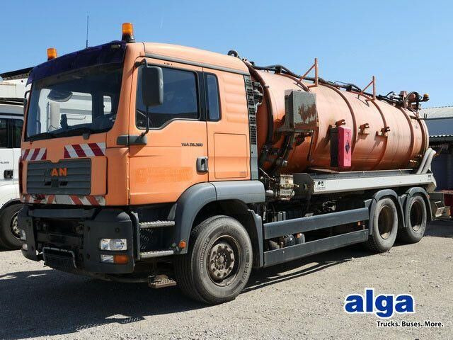 MAN 26.360 FDLC 6x4, Saug- u. Spülaufbau, 14m³ - Vacuum truck: picture 1 MAN 26.360 FDLC 6x4, Saug- u. Spülaufbau, 14m³ - Vacuum truck: picture 1