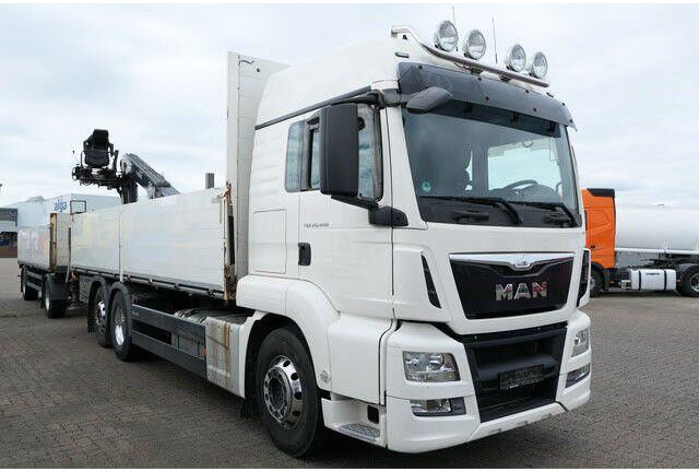 MAN 26.440 TGS LL 6x2, Kran Fassi F195AS.22, AHK, AC - Dropside/ Flatbed truck: picture 2 MAN 26.440 TGS LL 6x2, Kran Fassi F195AS.22, AHK, AC - Dropside/ Flatbed truck: picture 2