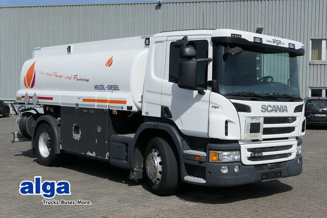 Scania P 400, 2 Kammern, 13m³, Oben- u. Untenbefüllung - Tank truck: picture 1 Scania P 400, 2 Kammern, 13m³, Oben- u. Untenbefüllung - Tank truck: picture 1