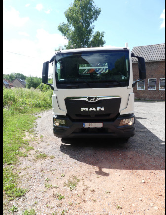 Camion plateau ridelle avec grue MAN TGM18,250 (2022-3.278 km) - Dropside/ Flatbed truck, Crane truck: picture 2 Camion plateau ridelle avec grue MAN TGM18,250 (2022-3.278 km) - Dropside/ Flatbed truck, Crane truck: picture 2