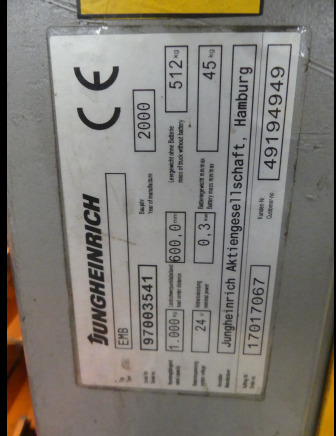 Gerbeur Jungheinrich EMB - Stacker: picture 5 Gerbeur Jungheinrich EMB - Stacker: picture 5