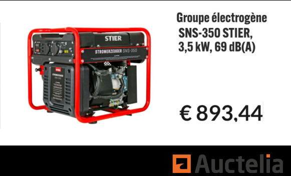 Groupe électrogène STIER SNS-350 - Generator set: picture 1 Groupe électrogène STIER SNS-350 - Generator set: picture 1