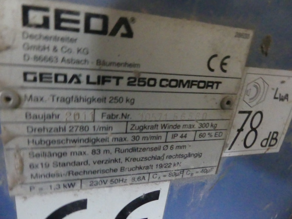 Monte charge Geda - Lift 200 - Construction equipment: picture 5 Monte charge Geda - Lift 200 - Construction equipment: picture 5