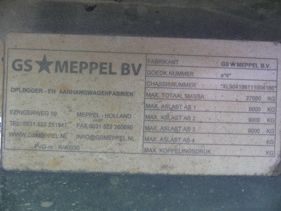 REF:5794 - Remorque porte-container GS Meppel AIC-2700 N - Container transporter/ Swap body trailer: picture 4 REF:5794 - Remorque porte-container GS Meppel AIC-2700 N - Container transporter/ Swap body trailer: picture 4