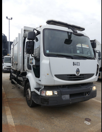 REF:8403 - Camion poubelle Renault Midlum (2013-160.268 km)(VIN:VF644AHL000007252) - Garbage truck: picture 3 REF:8403 - Camion poubelle Renault Midlum (2013-160.268 km)(VIN:VF644AHL000007252) - Garbage truck: picture 3