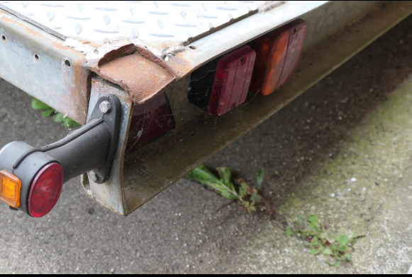 Dropside/ Flatbed trailer Remorque plateau triple essieu surbaissée Costo 3 x 35 (2002-VIN:YA9742139YC143150) (REF 010383-027): picture 16