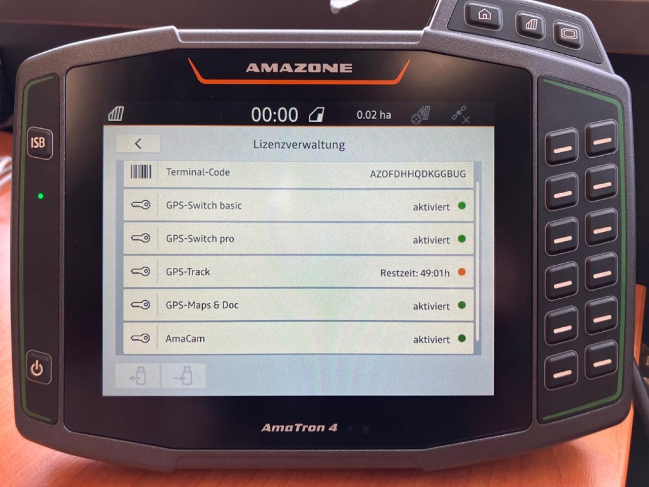 Amazone Amatron 4 - Navigation system for Agricultural machinery: picture 5 Amazone Amatron 4 - Navigation system for Agricultural machinery: picture 5