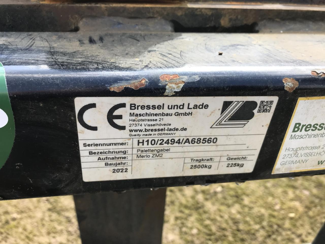 Bressel 2,5 to (1300 mm Zinken) - Forks for Agricultural machinery: picture 4 Bressel 2,5 to (1300 mm Zinken) - Forks for Agricultural machinery: picture 4