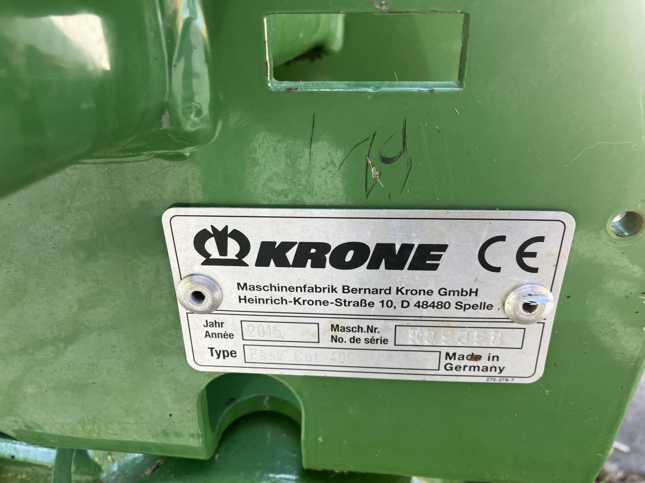 Krone EC 400 - Mower: picture 4 Krone EC 400 - Mower: picture 4