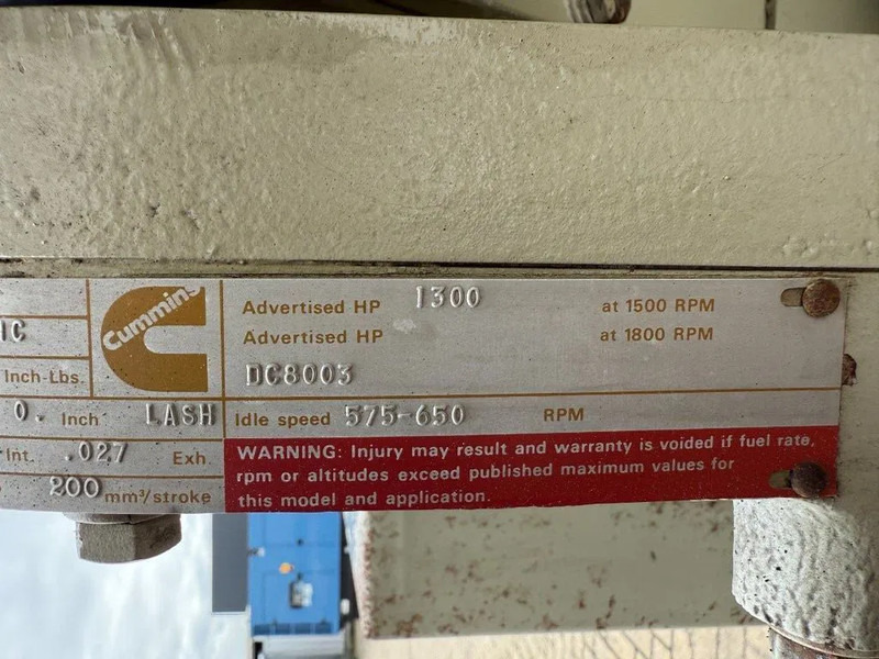 Generator set Cummins KTA 38 G5 Leroy Somer 1000 kVA noodstroom generatorset: picture 10 Generator set Cummins KTA 38 G5 Leroy Somer 1000 kVA noodstroom generatorset: picture 10