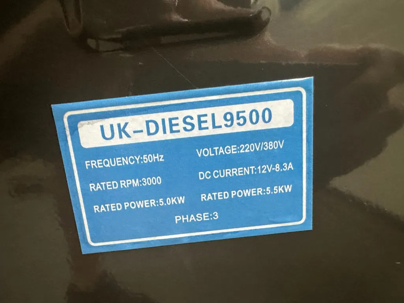 New Generator set Diesel Diesel Generator UK-9500 5.5 kW 230 en 400 Volt Silent Diesel generator New !: picture 6 New Generator set Diesel Diesel Generator UK-9500 5.5 kW 230 en 400 Volt Silent Diesel generator New !: picture 6