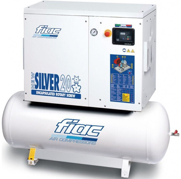 Fiac New Silver 20 / 300 Silent 15 kW 1900 L / min 10 Bar Elektrische Schroefcompressor met ketel - Air compressor: picture 1 Fiac New Silver 20 / 300 Silent 15 kW 1900 L / min 10 Bar Elektrische Schroefcompressor met ketel - Air compressor: picture 1