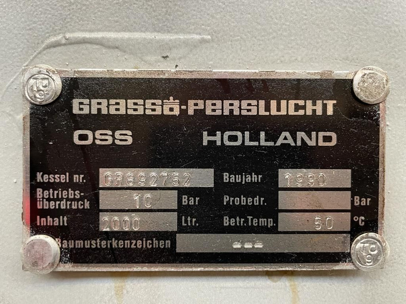 Grassair 2.000 Liter Verticale Luchtketel 10 Bar - Air compressor: picture 3 Grassair 2.000 Liter Verticale Luchtketel 10 Bar - Air compressor: picture 3