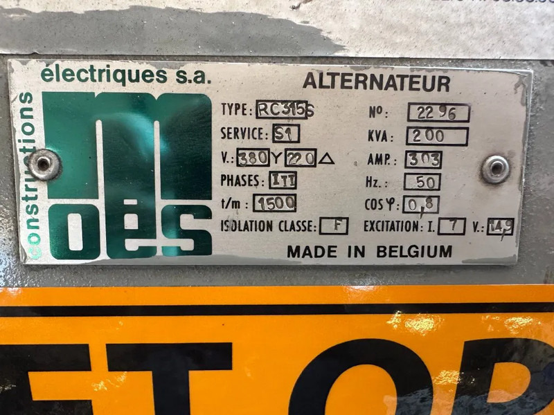 Generator set Iveco Fiat Aifo 821 SI 200 kVA noodstroom generatorset 351 hours !: picture 10