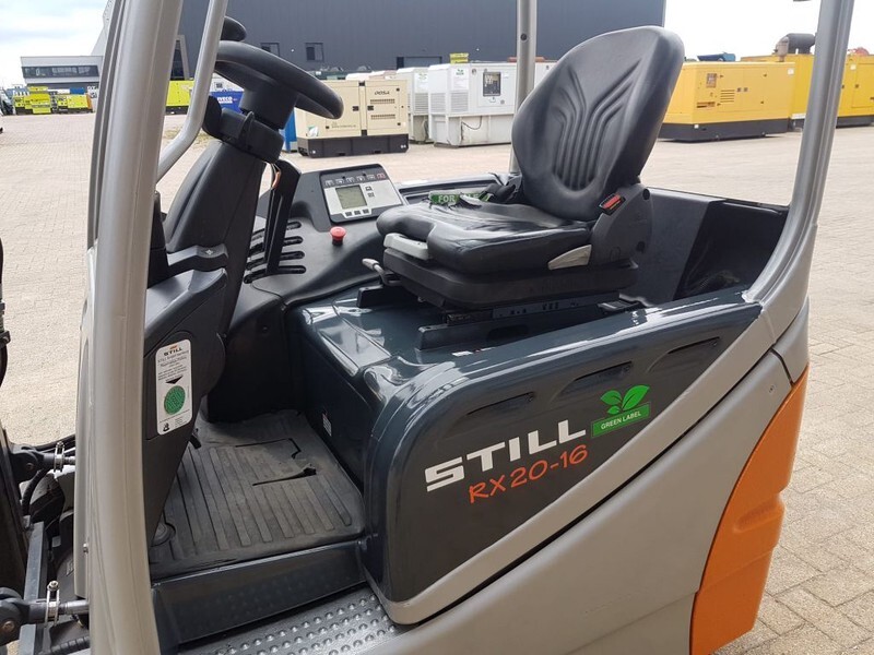 Still RX 20 - 16 1.6 ton Duplex Sideshift Elektra Heftruck - Electric forklift: picture 2 Still RX 20 - 16 1.6 ton Duplex Sideshift Elektra Heftruck - Electric forklift: picture 2