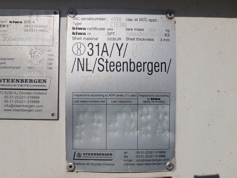 Dieseltank Steenbergen 3000 liter Kiwa IBC Dieseltank - Storage tank: picture 3 Dieseltank Steenbergen 3000 liter Kiwa IBC Dieseltank - Storage tank: picture 3
