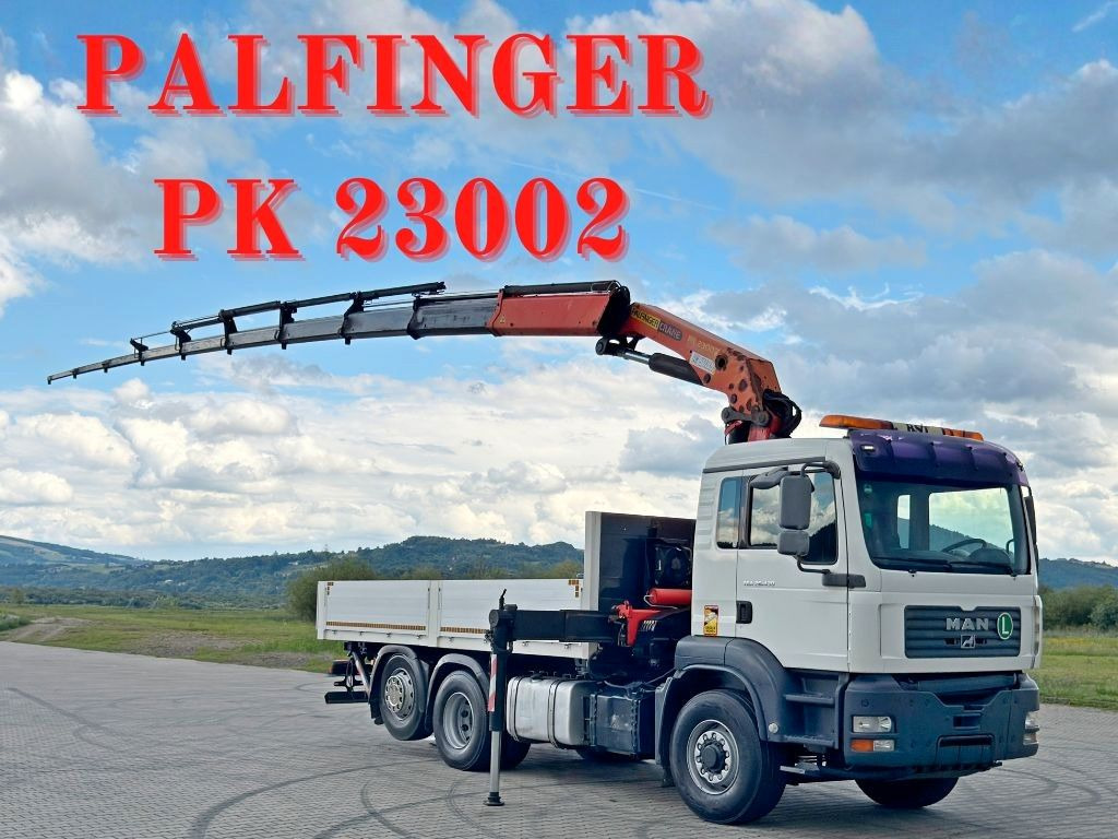 MAN TGA 26.430 Pritsche 5,50m + KRAN+ FUNK/6-4H2 MAN TGA 26.430 * PK 23002 + FUNK/6-4H2 - Crane truck: picture 1 MAN TGA 26.430 Pritsche 5,50m + KRAN+ FUNK/6-4H2 MAN TGA 26.430 * PK 23002 + FUNK/6-4H2 - Crane truck: picture 1