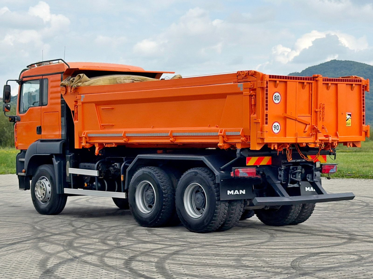 Tipper, Crane truck MAN TGA 33.440 * KIPPER 5,10 m + BORDMATIC / 6x4*TOP: picture 9