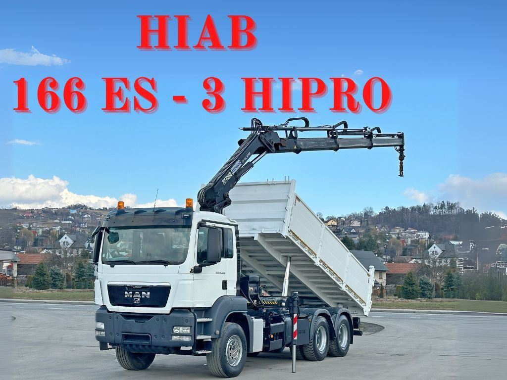 MAN TGS 26.400 * HIAB 166 ES - 3 HIPRO + FUNK * 6x4 MAN TGS 26.400 * HIAB 166 ES - 3 HIPRO + FUNK * 6x4 - Tipper, Crane truck: picture 1 MAN TGS 26.400 * HIAB 166 ES - 3 HIPRO + FUNK * 6x4 MAN TGS 26.400 * HIAB 166 ES - 3 HIPRO + FUNK * 6x4 - Tipper, Crane truck: picture 1