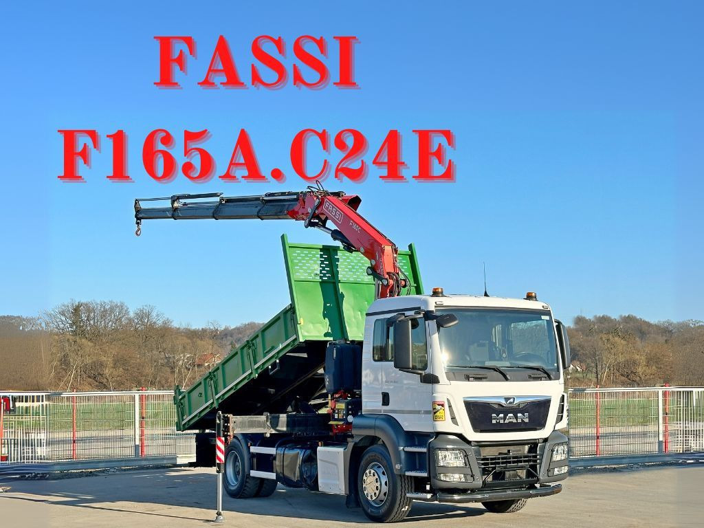 MAN TGS18.360 *FASSI F165A.C.24E + FUNK* TOPZUSTAND - Tipper, Crane truck: picture 1 MAN TGS18.360 *FASSI F165A.C.24E + FUNK* TOPZUSTAND - Tipper, Crane truck: picture 1
