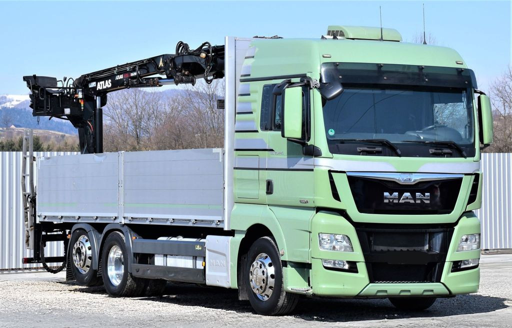 MAN TGX 26.440 Pritsche 6,60 m* ATLAS 125.2V-A12VB MAN TGX 26.440 Pritsche 6,60 m* ATLAS 125.2V-A12VB - Crane truck: picture 3 MAN TGX 26.440 Pritsche 6,60 m* ATLAS 125.2V-A12VB MAN TGX 26.440 Pritsche 6,60 m* ATLAS 125.2V-A12VB - Crane truck: picture 3