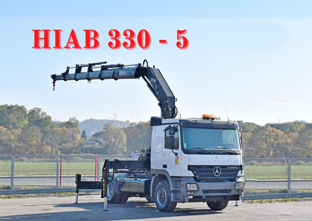Mercedes-Benz ACTROS 1844 * Sattelzugmaschine *HIAB 330-5/FUNK Mercedes-Benz ACTROS 1844 * Sattelzugmaschine *HIAB 330-5/FUNK - Crane truck, Tractor unit: picture 1 Mercedes-Benz ACTROS 1844 * Sattelzugmaschine *HIAB 330-5/FUNK Mercedes-Benz ACTROS 1844 * Sattelzugmaschine *HIAB 330-5/FUNK - Crane truck, Tractor unit: picture 1