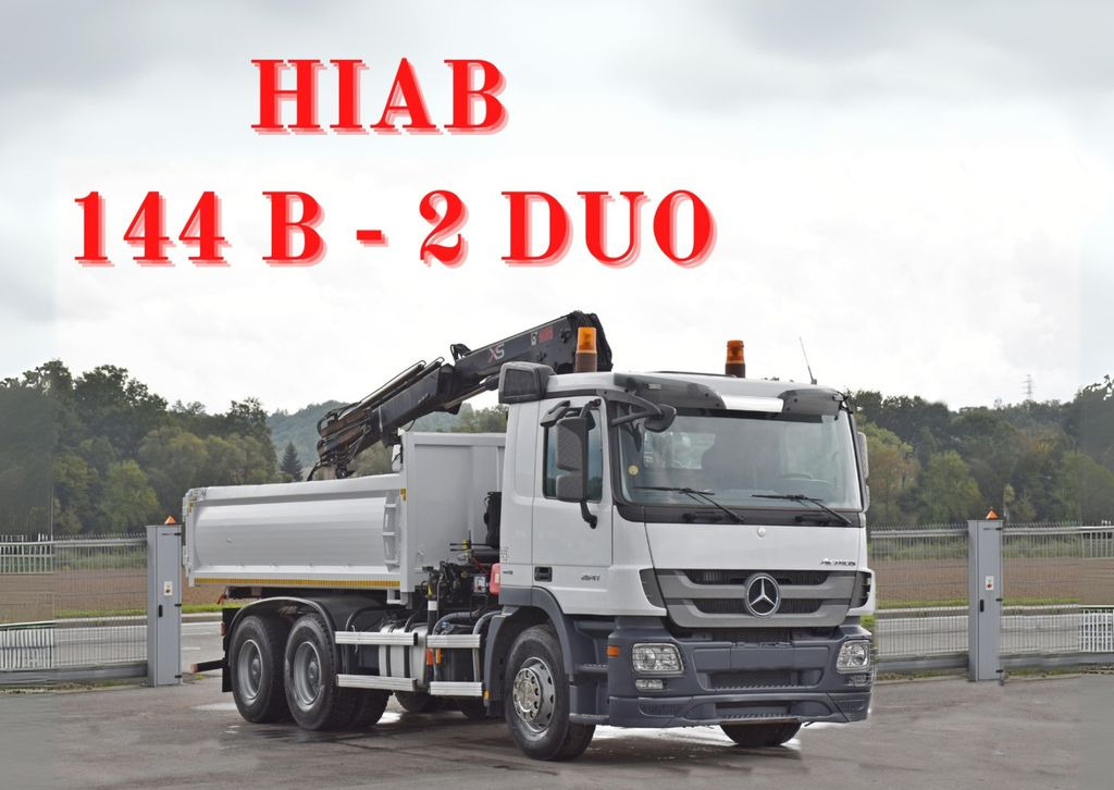 Mercedes-Benz ACTROS 2641 * HIAB 144 B-2 DUO * 6x4 *TOPZUSTAND - Tipper, Crane truck: picture 1 Mercedes-Benz ACTROS 2641 * HIAB 144 B-2 DUO * 6x4 *TOPZUSTAND - Tipper, Crane truck: picture 1