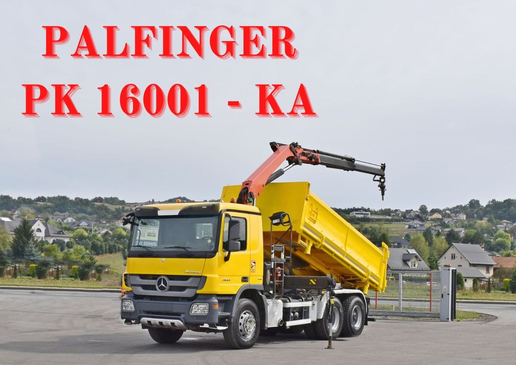 Mercedes-Benz ACTROS 2644 * PK 16001 - K A/FUNK * 6x4 - Crane truck, Tipper: picture 1 Mercedes-Benz ACTROS 2644 * PK 16001 - K A/FUNK * 6x4 - Crane truck, Tipper: picture 1