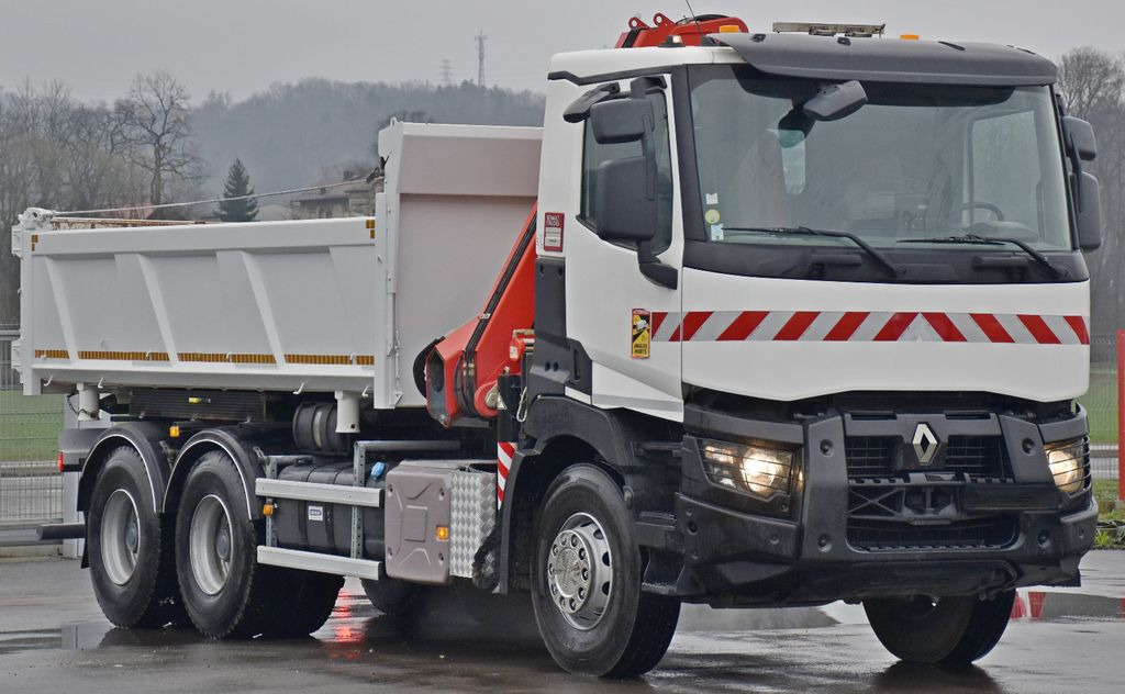 Renault C380 *KIPPER 5,10 m* FASSI F175A.0.22+FUNK /6x4 - Crane truck, Tipper: picture 4 Renault C380 *KIPPER 5,10 m* FASSI F175A.0.22+FUNK /6x4 - Crane truck, Tipper: picture 4