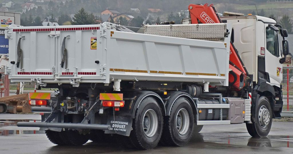 Tipper, Crane truck Renault C380 *KIPPER 5,10 m* FASSI F175A.0.22+FUNK /6x4: picture 7
