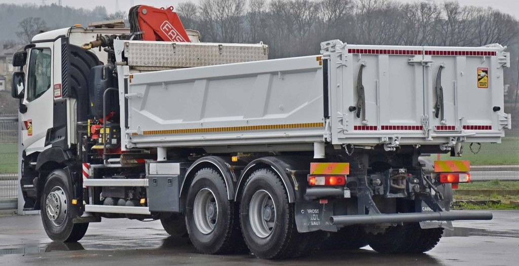 Tipper, Crane truck Renault C380 *KIPPER 5,10 m* FASSI F175A.0.22+FUNK /6x4: picture 8