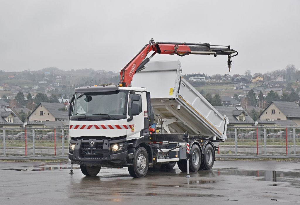 Renault C380 *KIPPER 5,10 m* FASSI F175A.0.22+FUNK /6x4 - Crane truck, Tipper: picture 2 Renault C380 *KIPPER 5,10 m* FASSI F175A.0.22+FUNK /6x4 - Crane truck, Tipper: picture 2