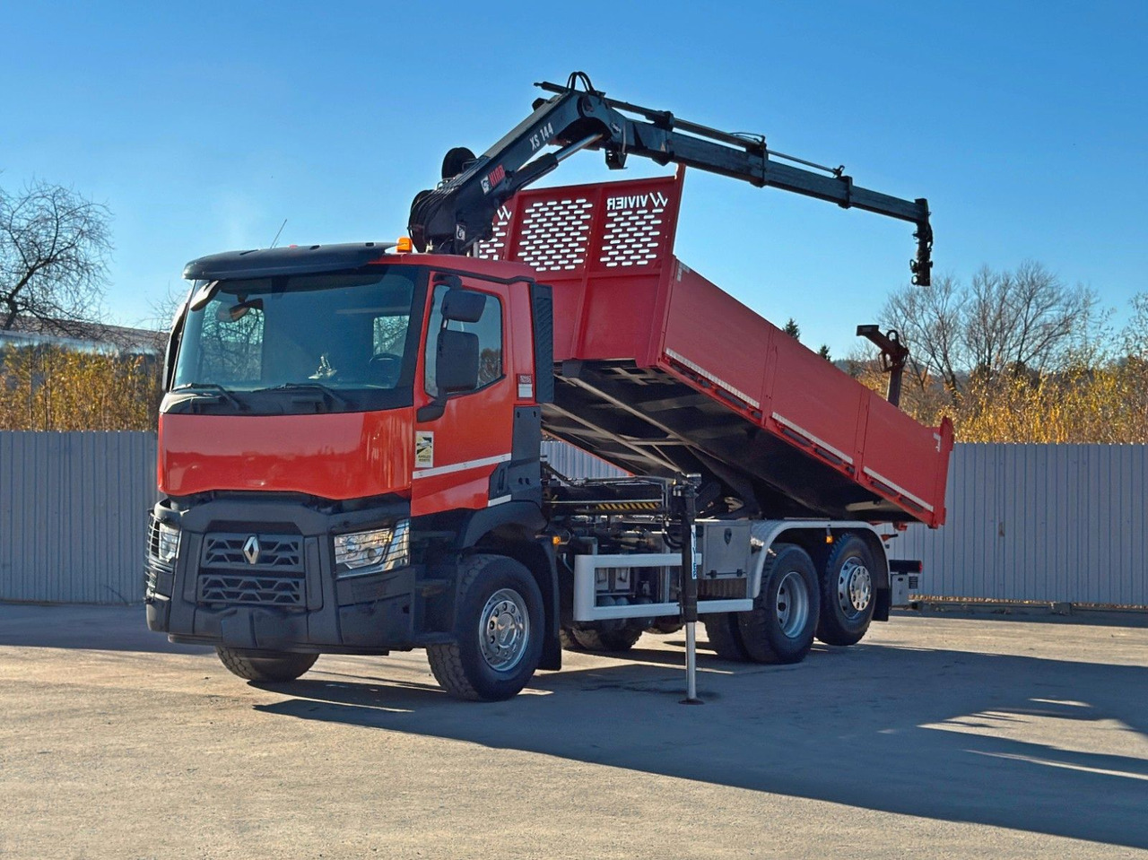 Renault C430 * HIAB 144 BS - 3 HIDUO+ FUNK/ 6x2 - Tipper, Crane truck: picture 2 Renault C430 * HIAB 144 BS - 3 HIDUO+ FUNK/ 6x2 - Tipper, Crane truck: picture 2