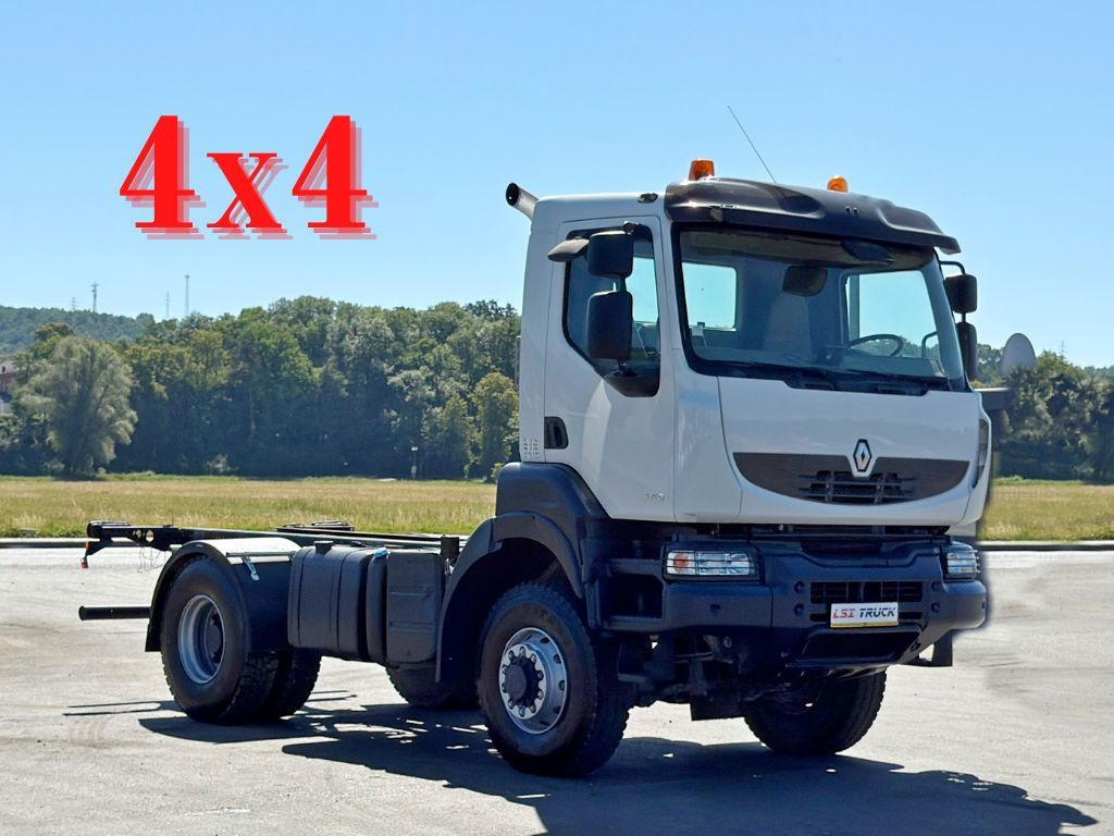 Renault KERAX 370 * FAHRGESTELL 4,55 m / 4x4*TOPZUSTAND - Cab chassis truck: picture 1 Renault KERAX 370 * FAHRGESTELL 4,55 m / 4x4*TOPZUSTAND - Cab chassis truck: picture 1