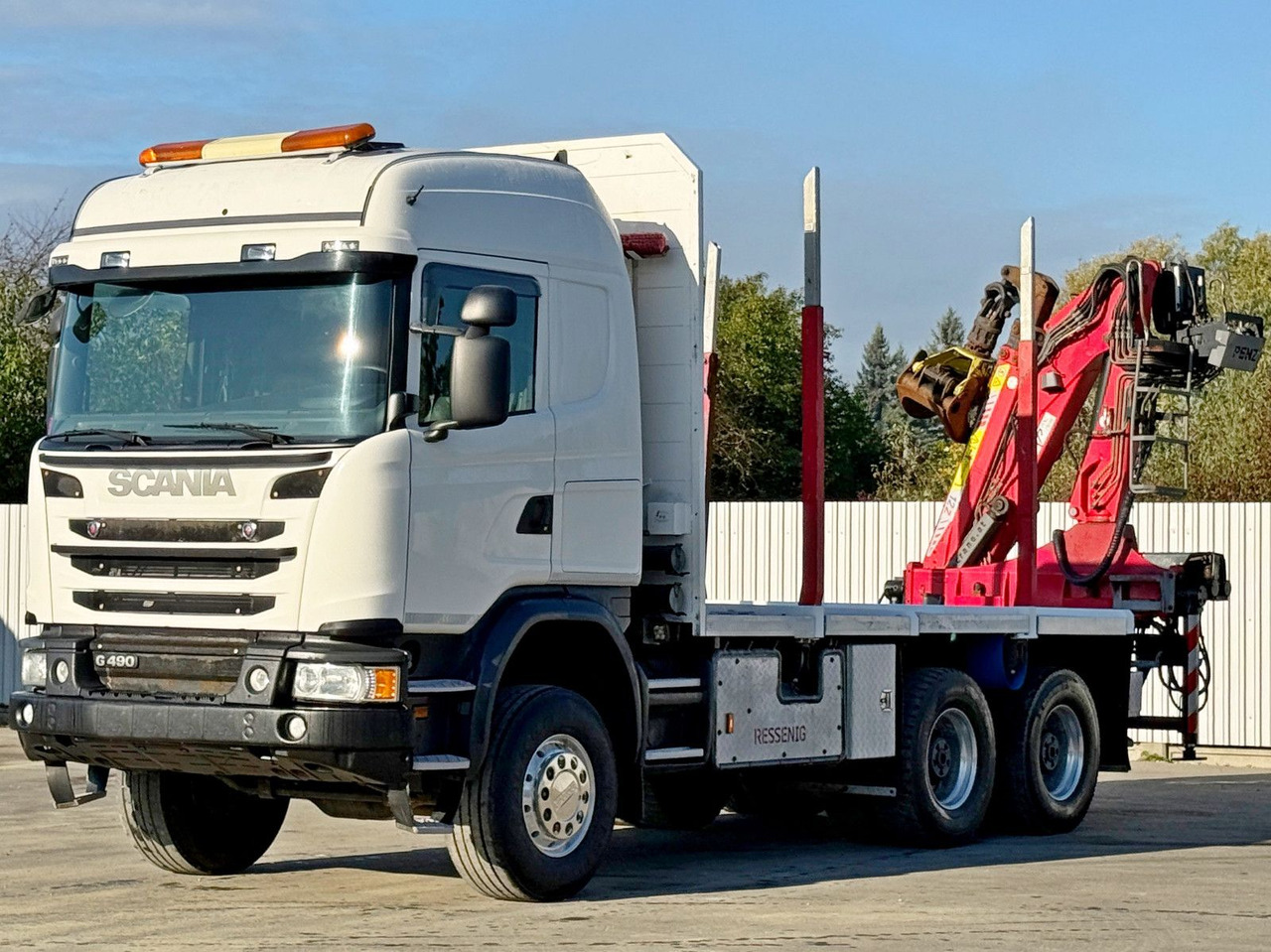 Scania G490* HOLZTRANSPORTER * PENZ 12Z8.70* 6x6 - Timber truck, Crane truck: picture 4 Scania G490* HOLZTRANSPORTER * PENZ 12Z8.70* 6x6 - Timber truck, Crane truck: picture 4